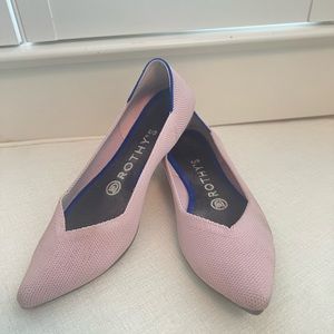 Rothy’s Light Pink Pointy Flats